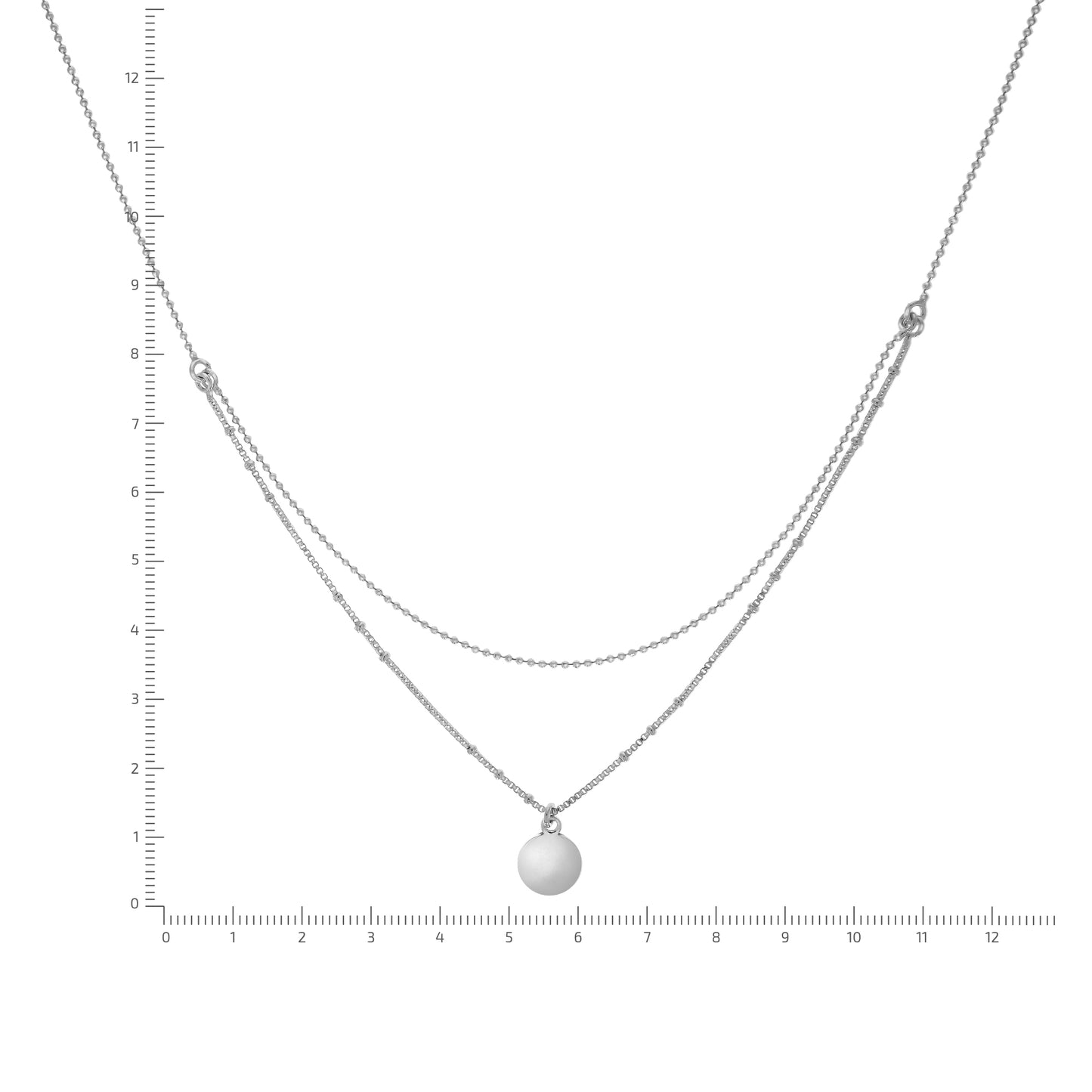 Halskette Kugelkette 925/- Sterling Silber 43,0cm