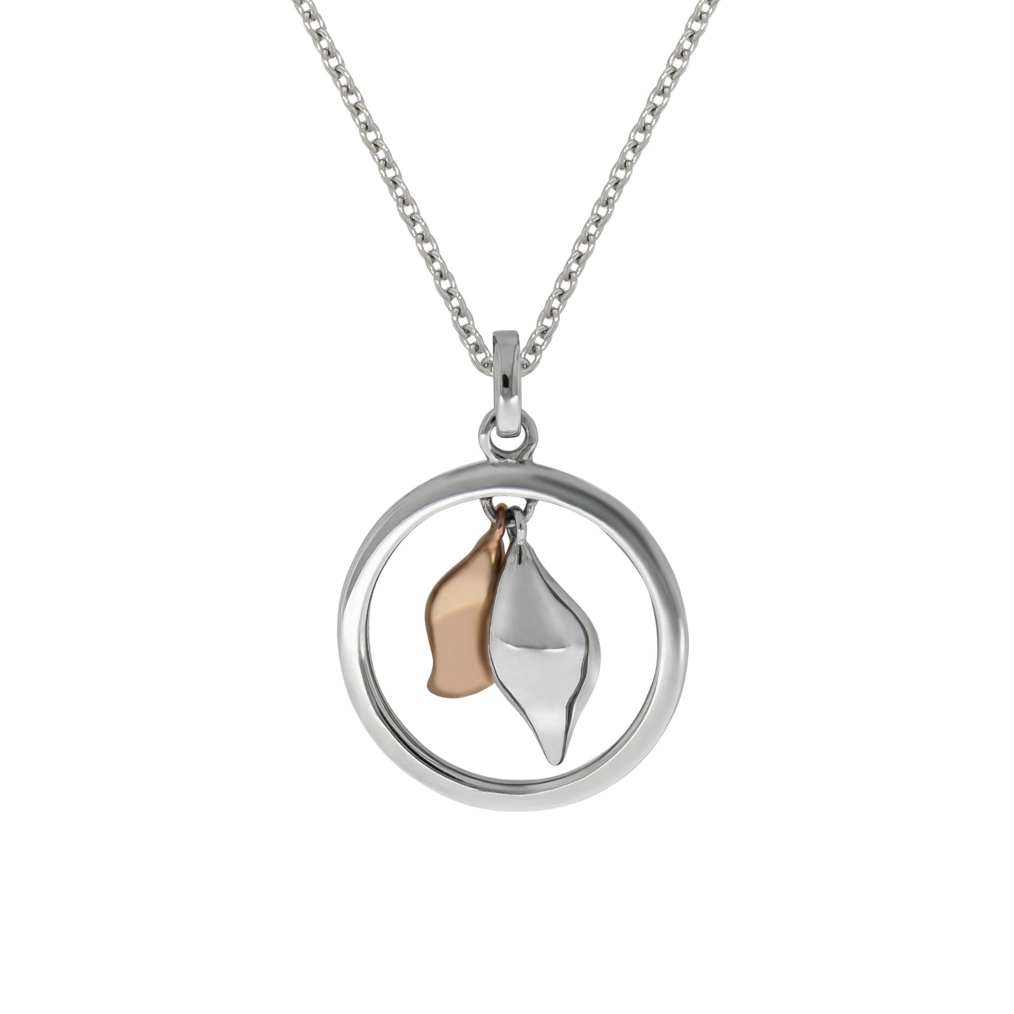 Halskette Ankerkette 925/- Sterling Silber rotvergoldet (teil) 45,0cm ohne