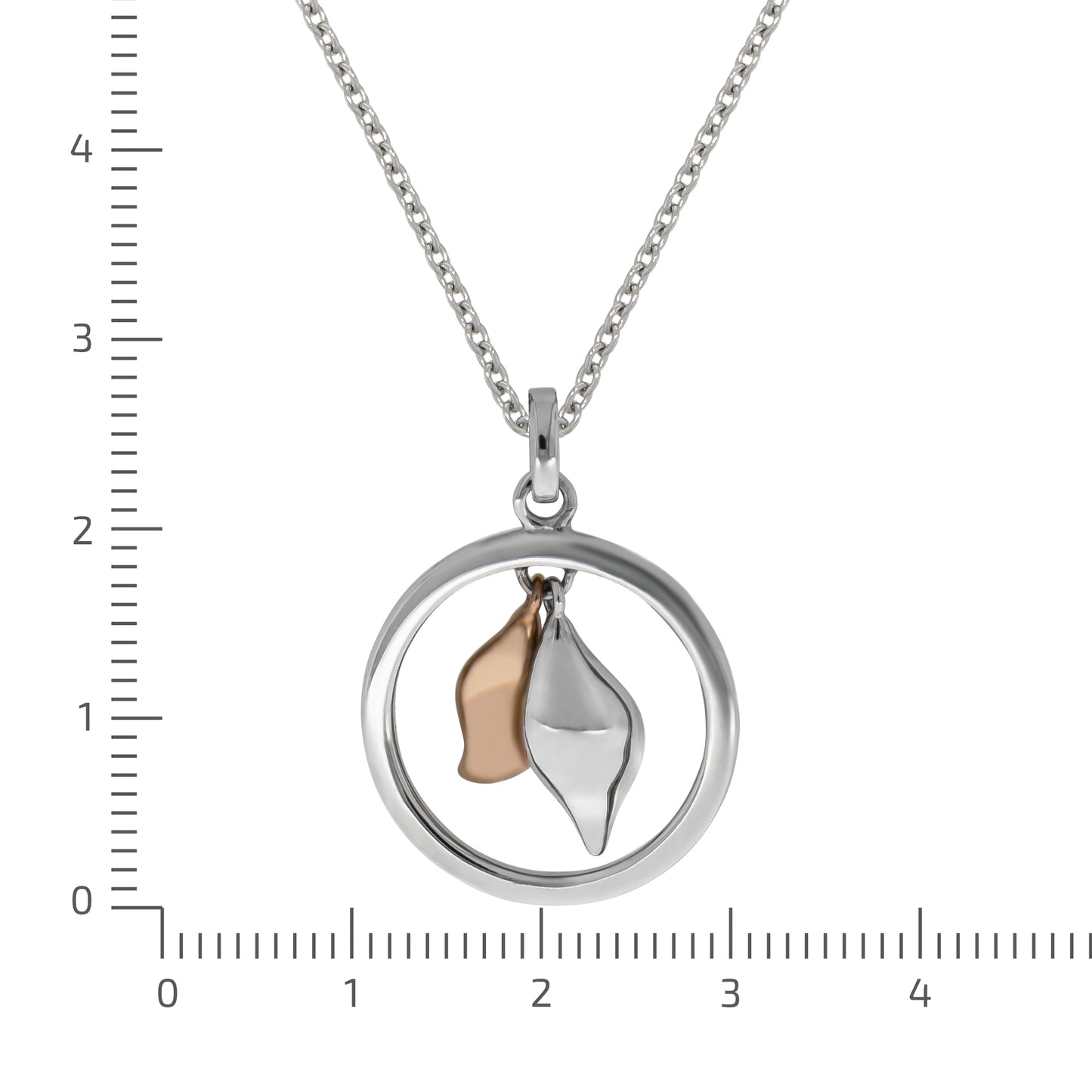 Halskette Ankerkette 925/- Sterling Silber rotvergoldet (teil) 45,0cm ohne