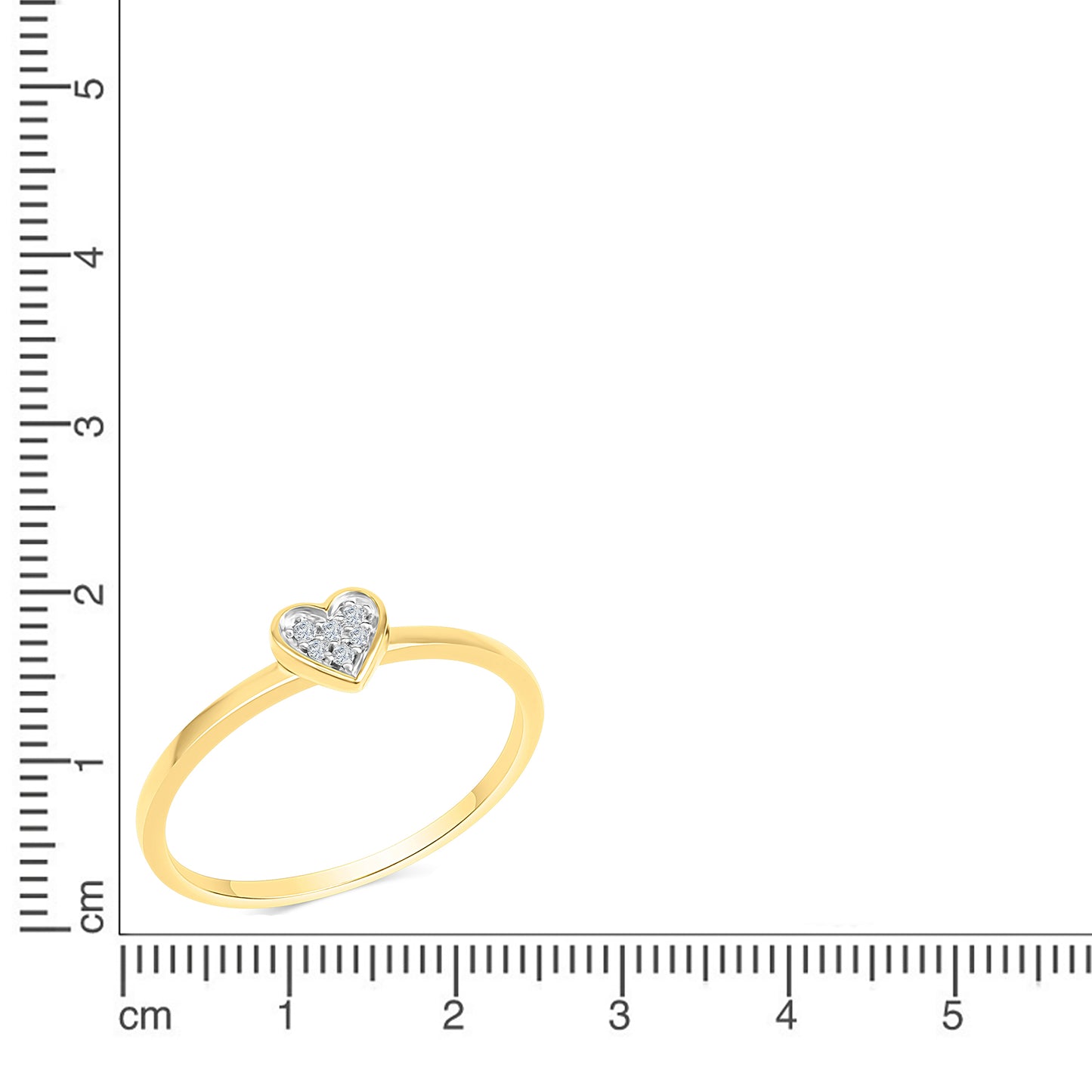 Ring 585/- Gold rhodiniert (teil) Brillant 0,025ct.