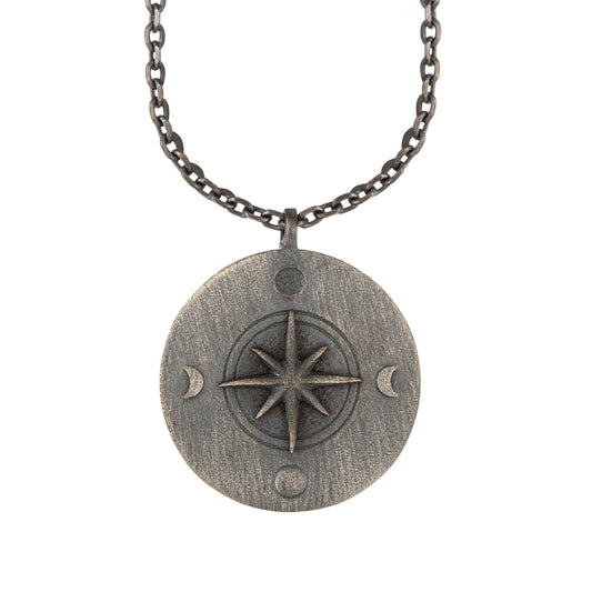 cai Halskette Ankerkette 925/- Sterling Silber oxidiert 60cm