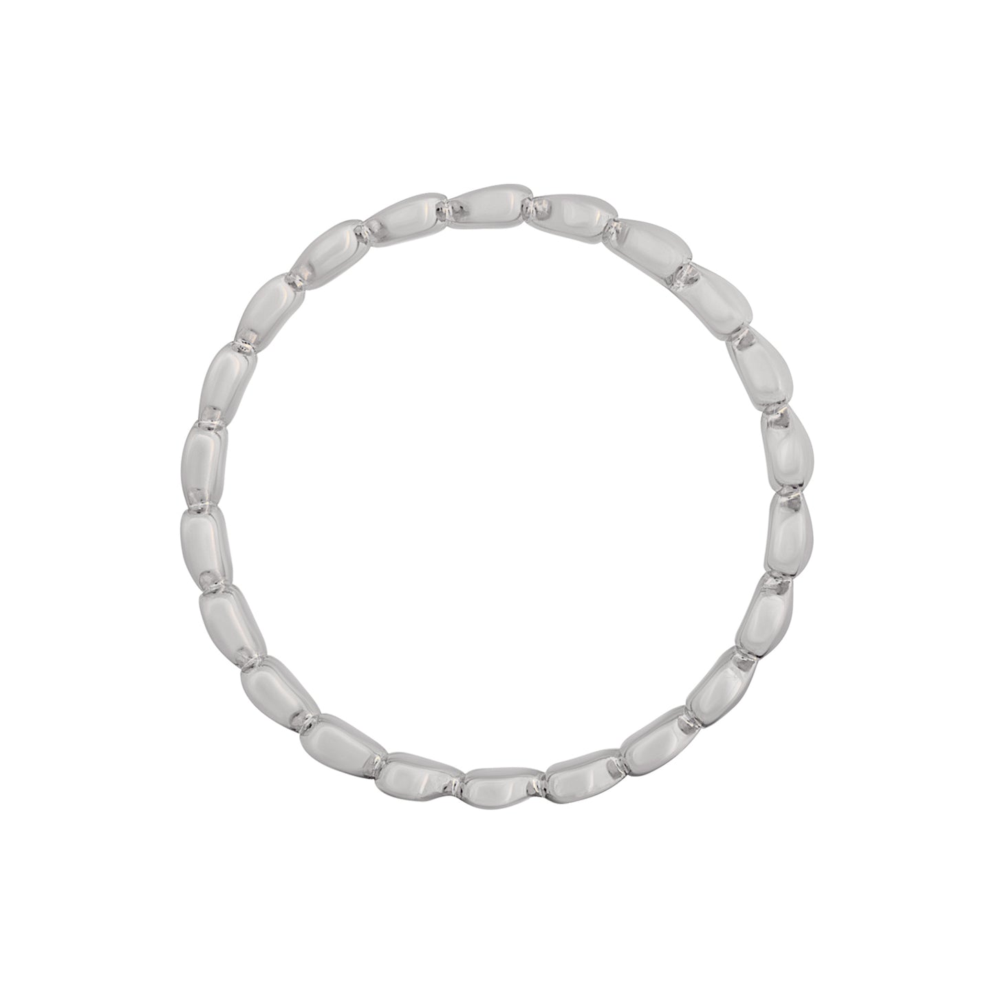 cai Ring 925/- Sterling Silber rhodiniert ohne Stein