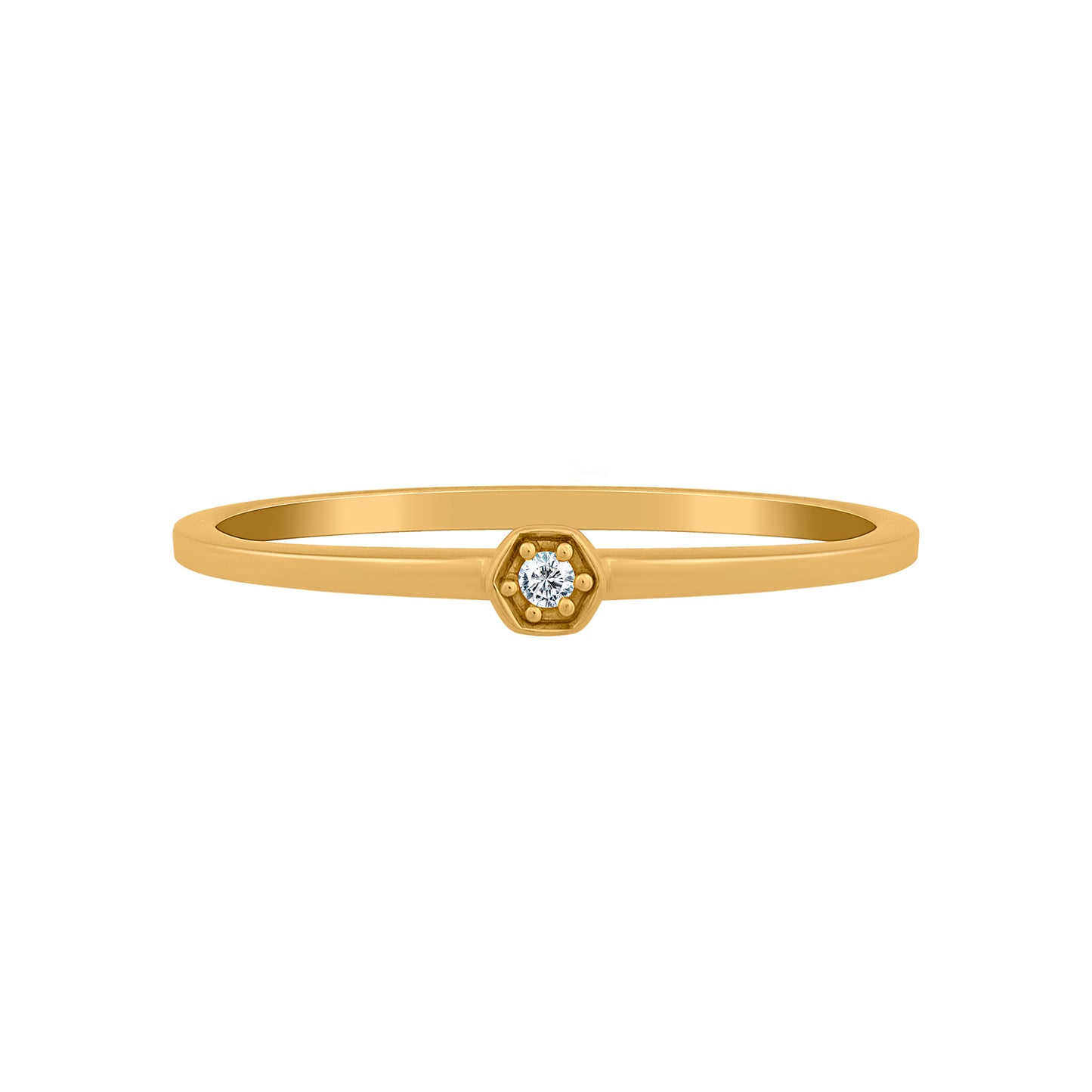 cai Ring 925/- Sterling Silber vergoldet Zirkonia