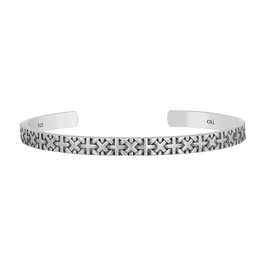 cai Armreif keine / nicht relevant 925/- Sterling Silber oxidiert 6,5cm