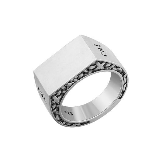 cai Ring 925/- Sterling Silber oxidiert ohne