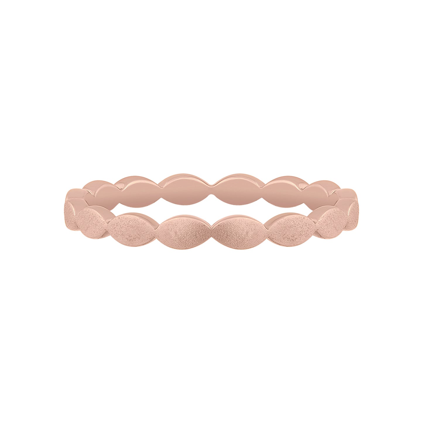 cai Ring 925/- Sterling Silber rotvergoldet ohne Stein