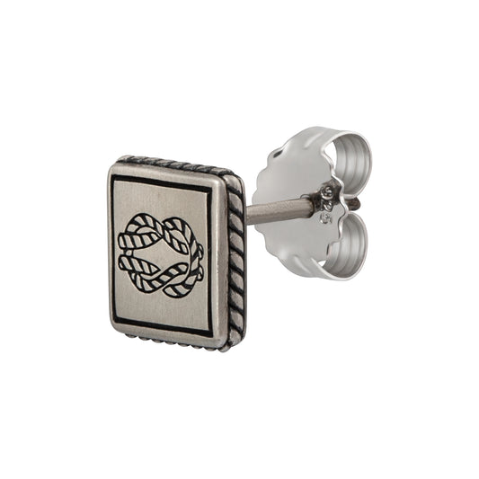 cai Single Ohrstecker 925/- Sterling Silber oxidiert 0,8cm