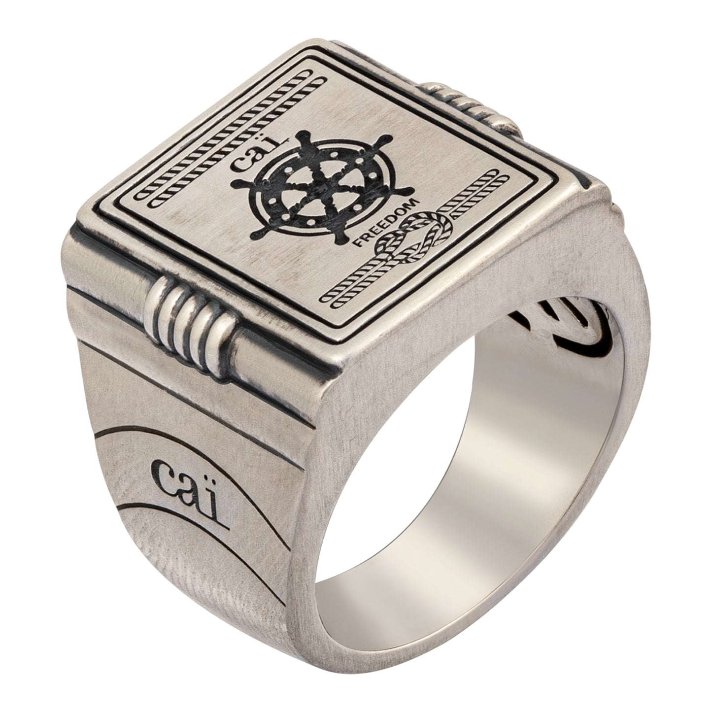 cai Ring 925/- Sterling Silber oxidiert ohne