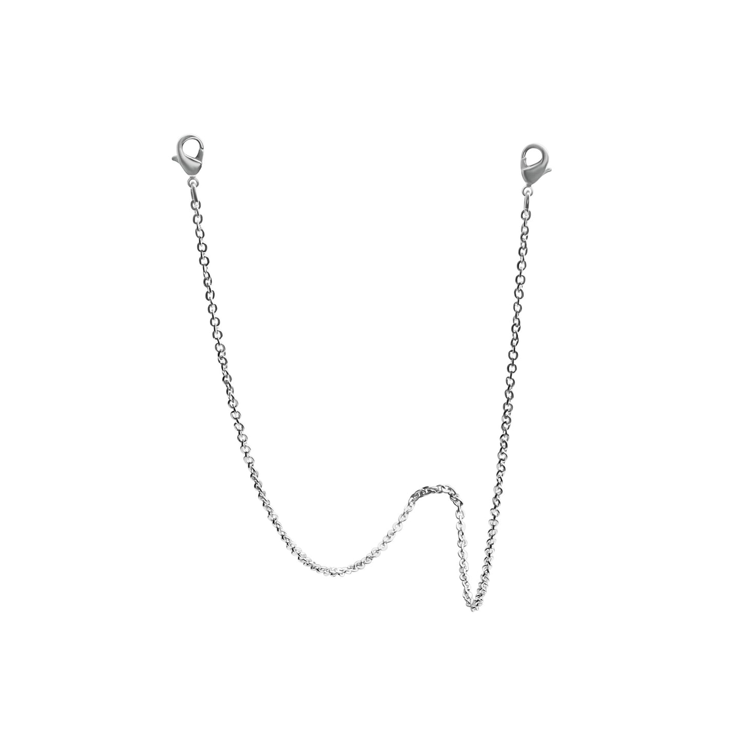 Brillenkette Maskenkette Panzerkette 925/- Sterling Silber rhodiniert 70cm