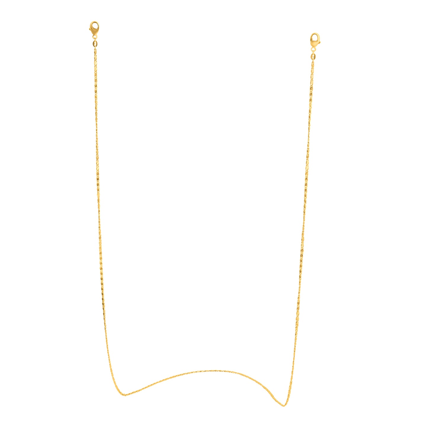 Brillenkette Maskenkette Panzerkette 925/- Sterling Silber vergoldet 50cm