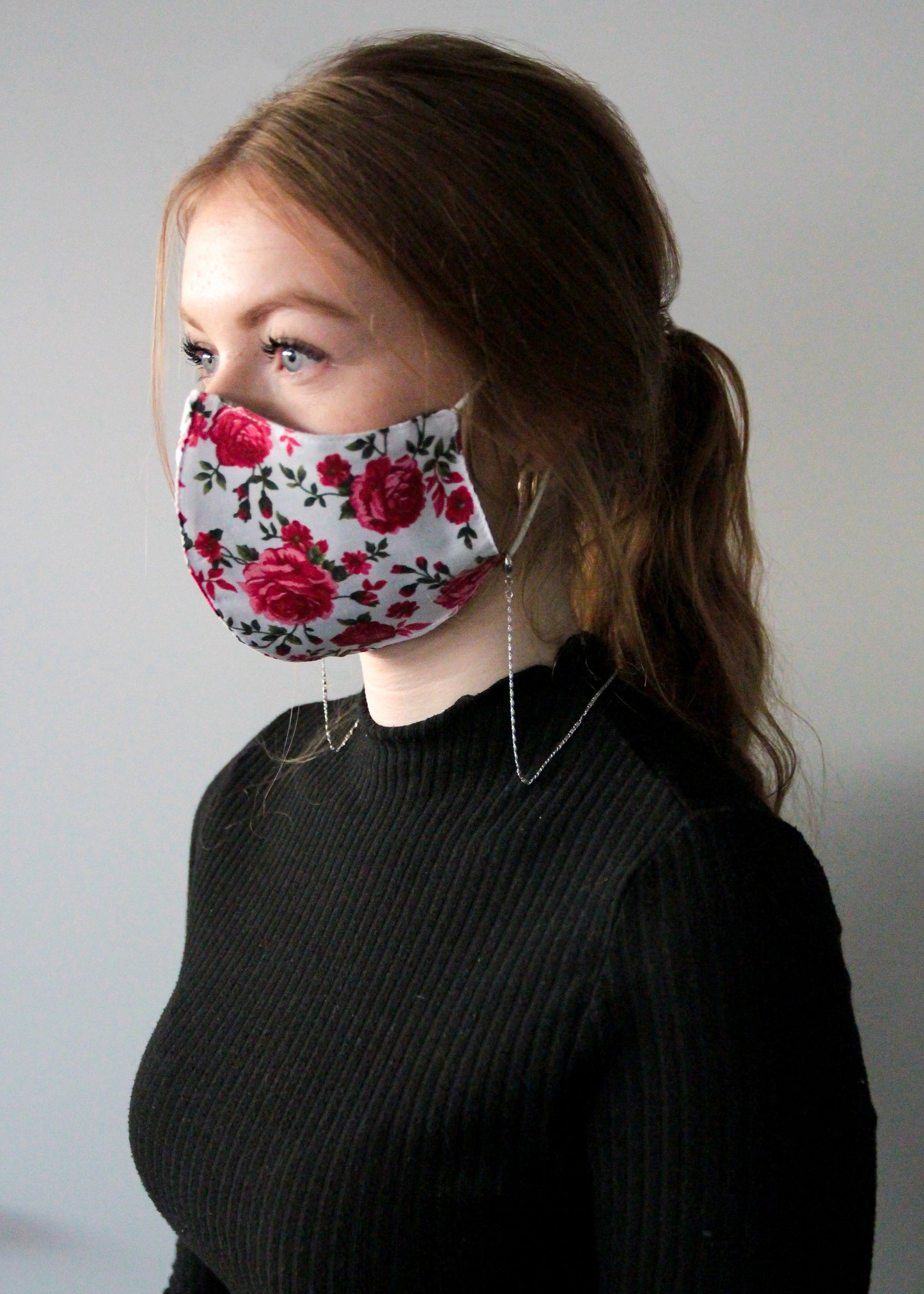 Brillenkette Maskenkette Ankerkette 925/- Sterling Silber vergoldet 50cm