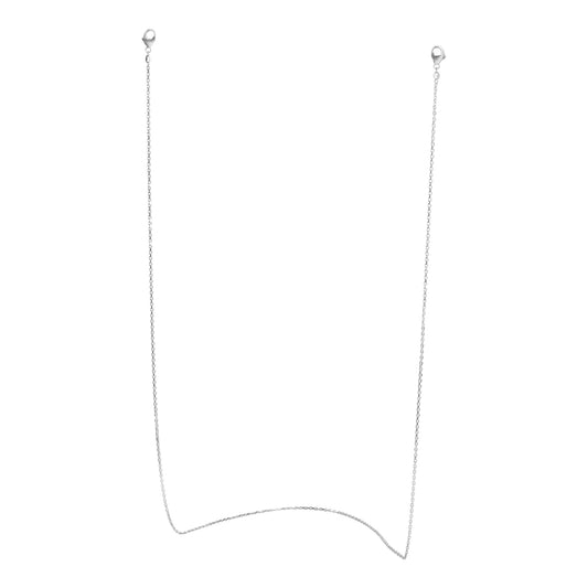 Brillenkette Maskenkette Ankerkette 925/- Sterling Silber rhodiniert 70cm