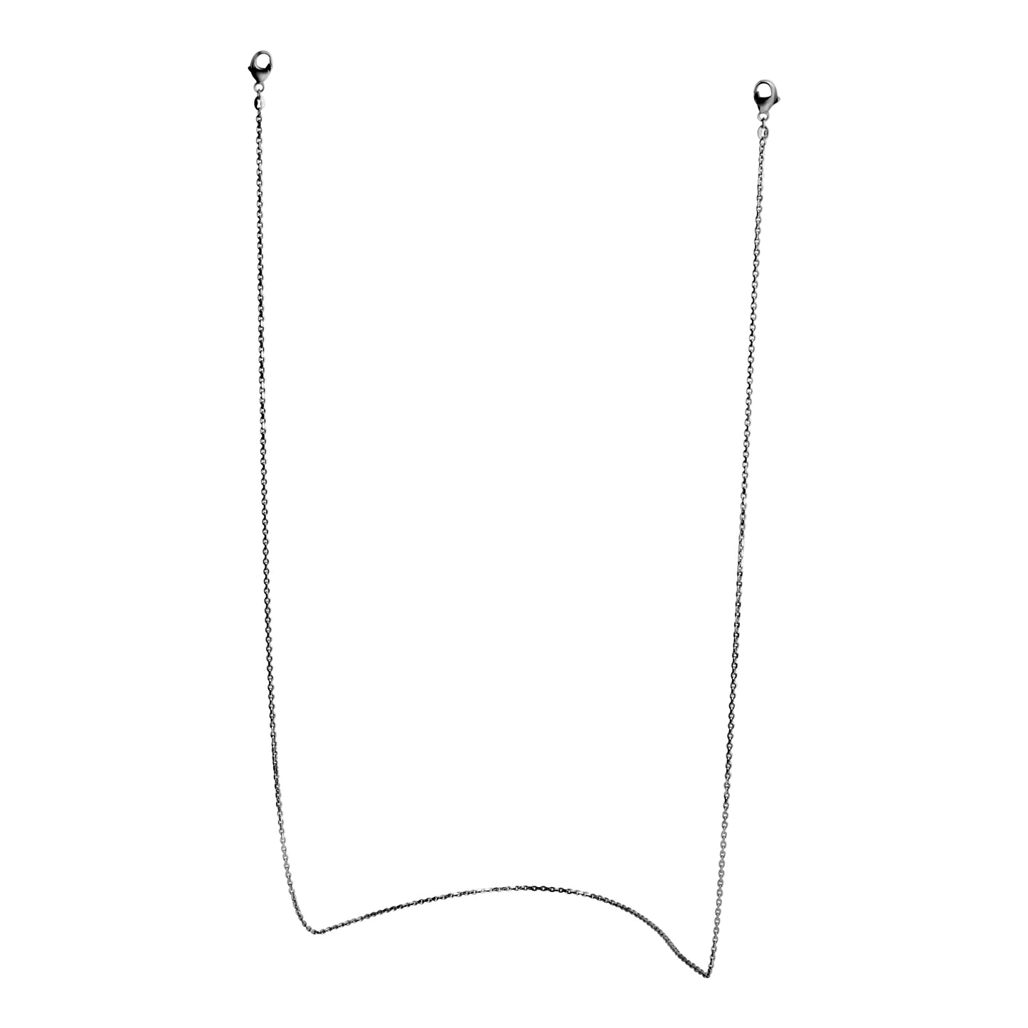 Brillenkette Maskenkette Ankerkette 925/- Sterling Silber rhodiniert 70cm