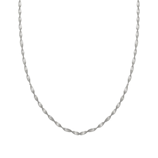 cai Collier Flachpanzerkette 925/- Sterling Silber rhodiniert 43,0cm ohne Stein
