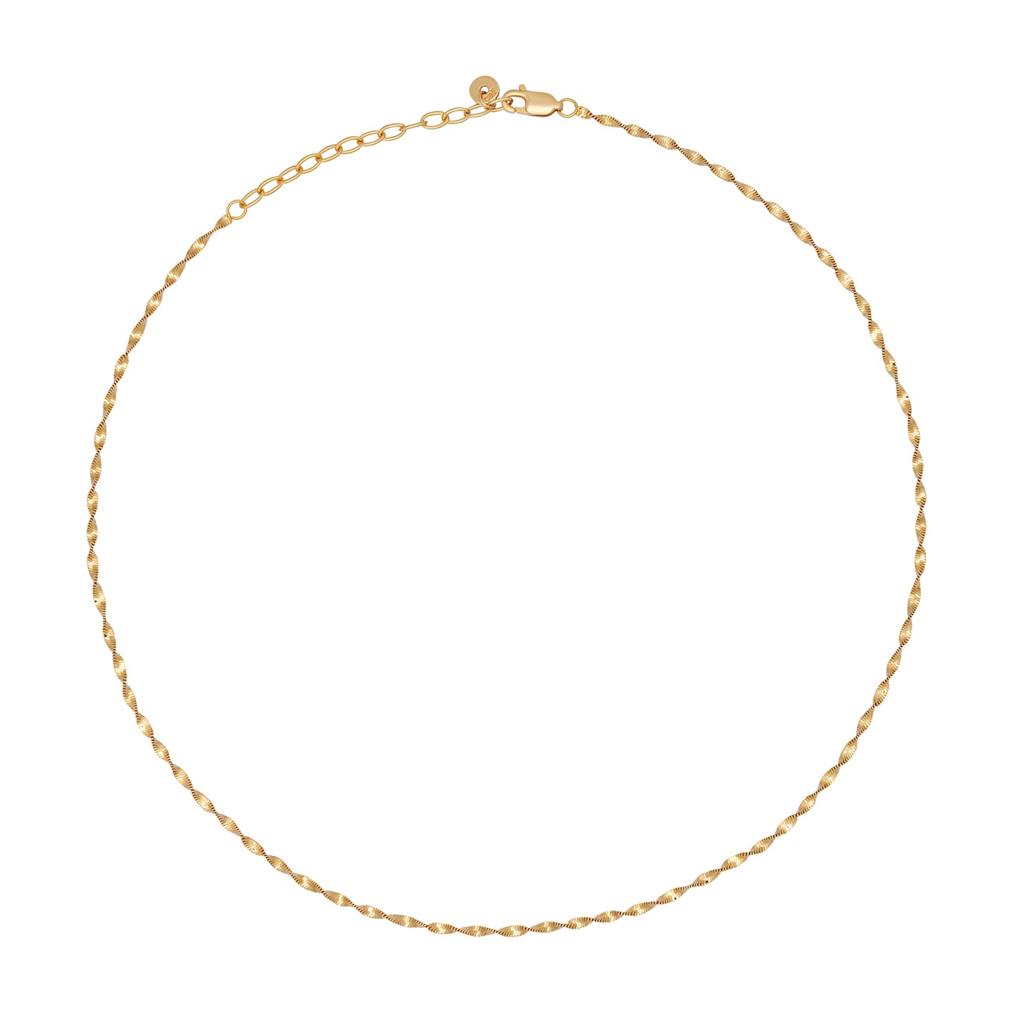cai Collier Flachankerkette 925/- Sterling Silber vergoldet 43,0cm ohne Stein