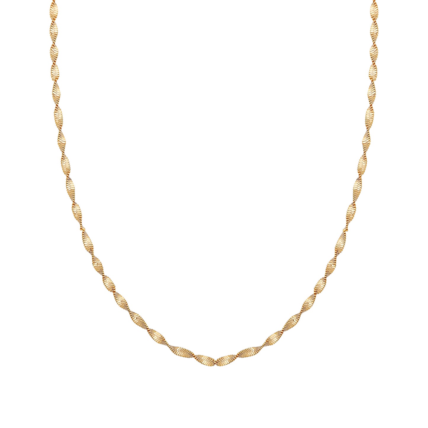 cai Collier Flachankerkette 925/- Sterling Silber vergoldet 43,0cm ohne Stein