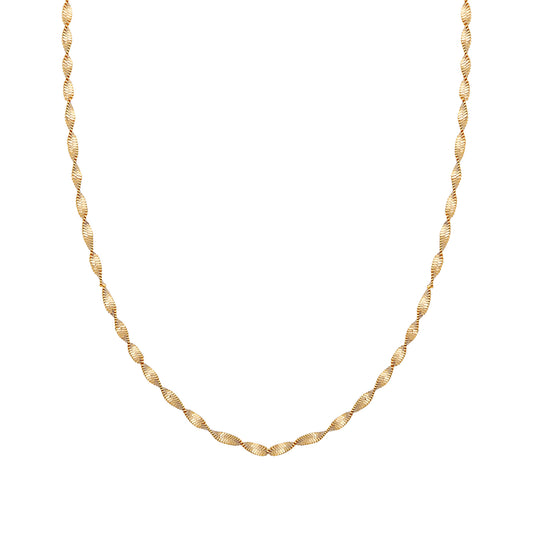 cai Collier Flachankerkette 925/- Sterling Silber vergoldet 43,0cm ohne Stein