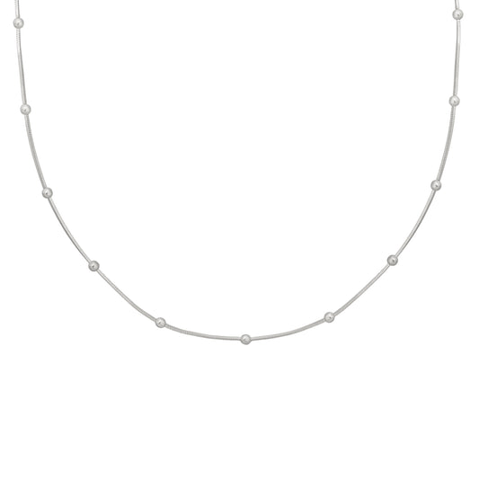 cai Collier Schlangenkette 925/- Sterling Silber rhodiniert 43,0cm ohne Stein