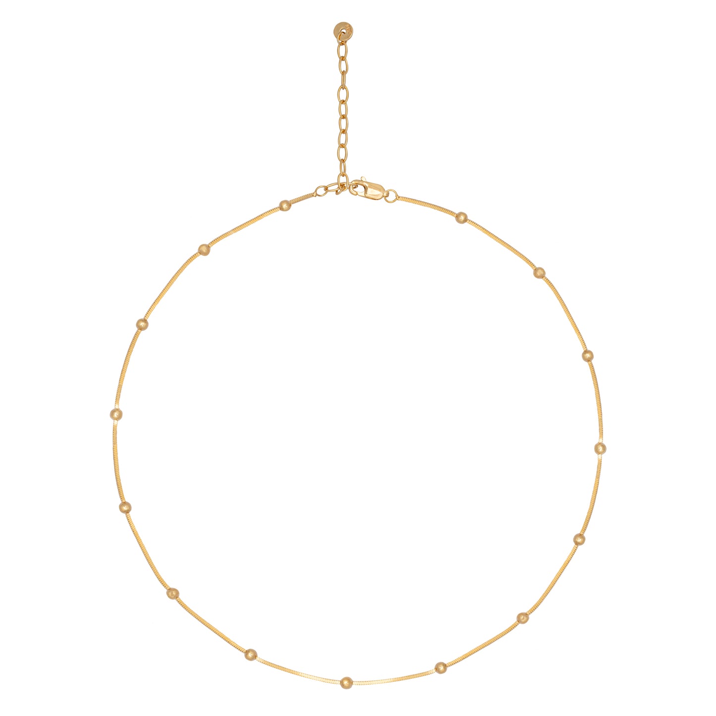 cai Collier Schlangenkette 925/- Sterling Silber vergoldet 43,0cm ohne Stein