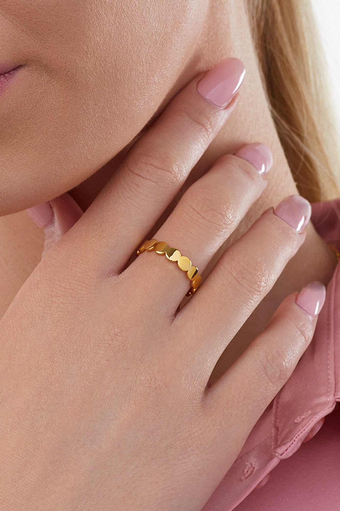 cai Ring 925/- Sterling Silber vergoldet ohne Stein