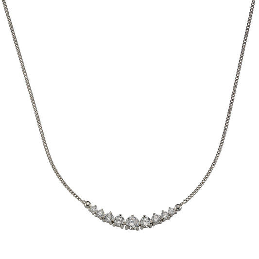 Collier Panzerkette 925/- Sterling Silber rhodiniert 45,0cm