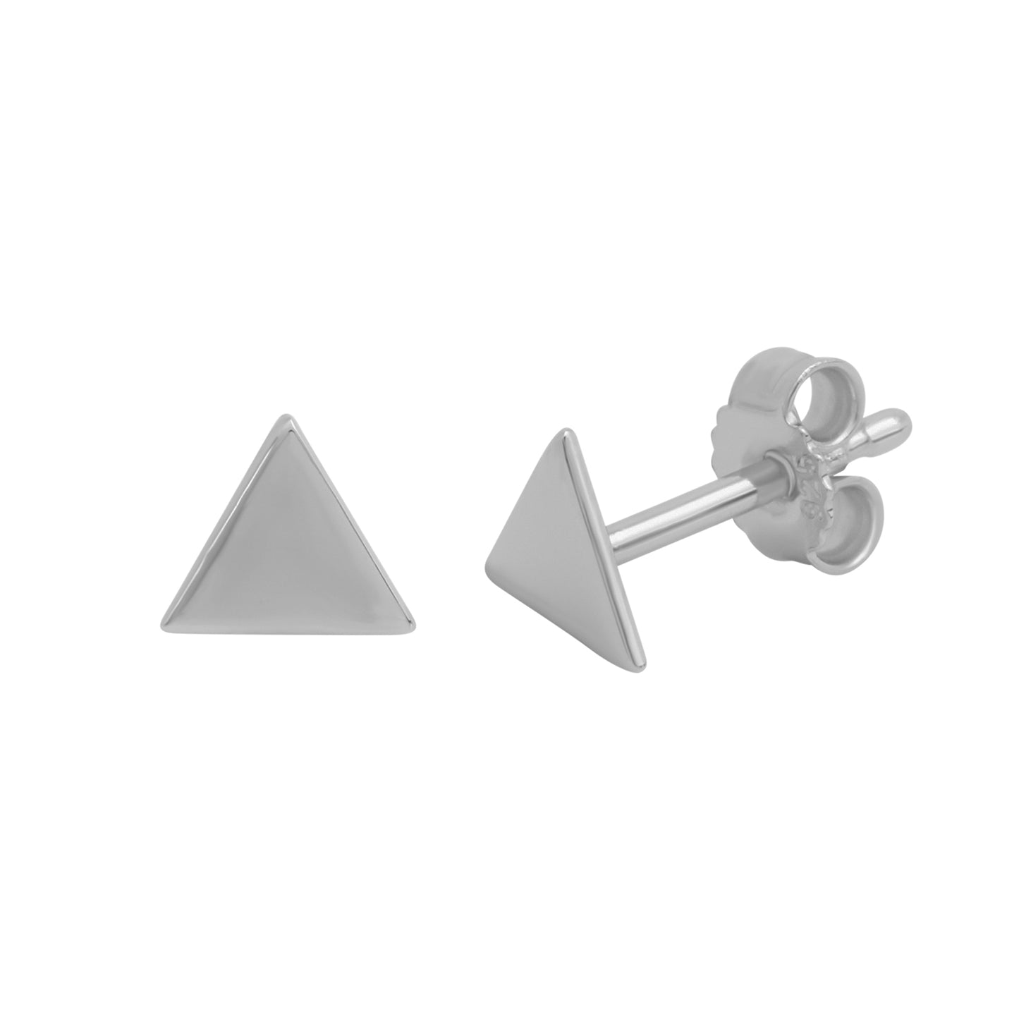 Ohrstecker 925/- Sterling Silber rhodiniert 1,0cm