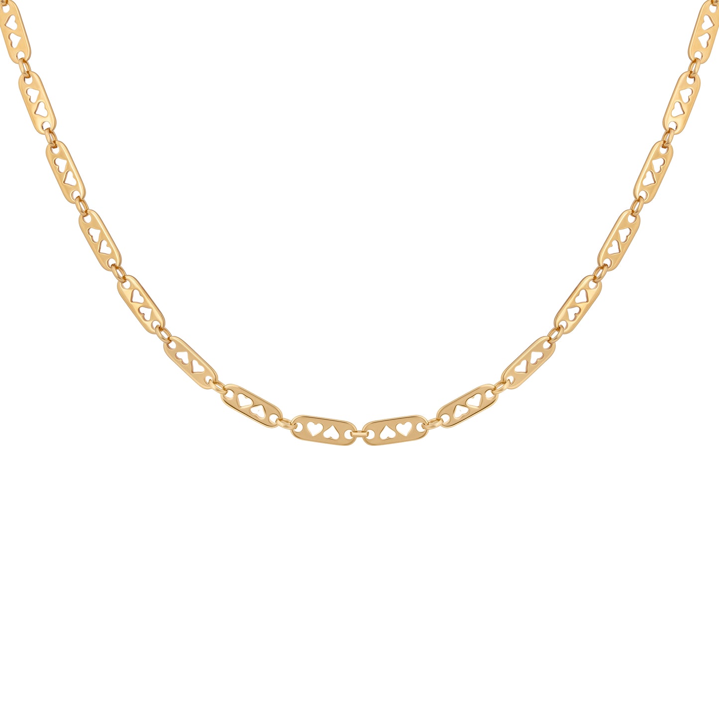 cai Collier Gliederkette 925/- Sterling Silber vergoldet 47cm