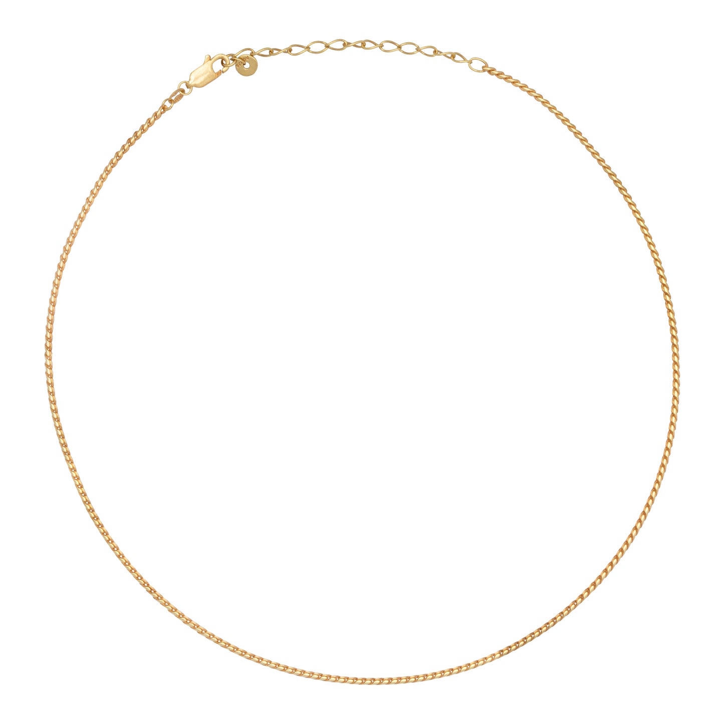 cai Collier Schlangenkette 925/- Sterling Silber vergoldet 40,0cm