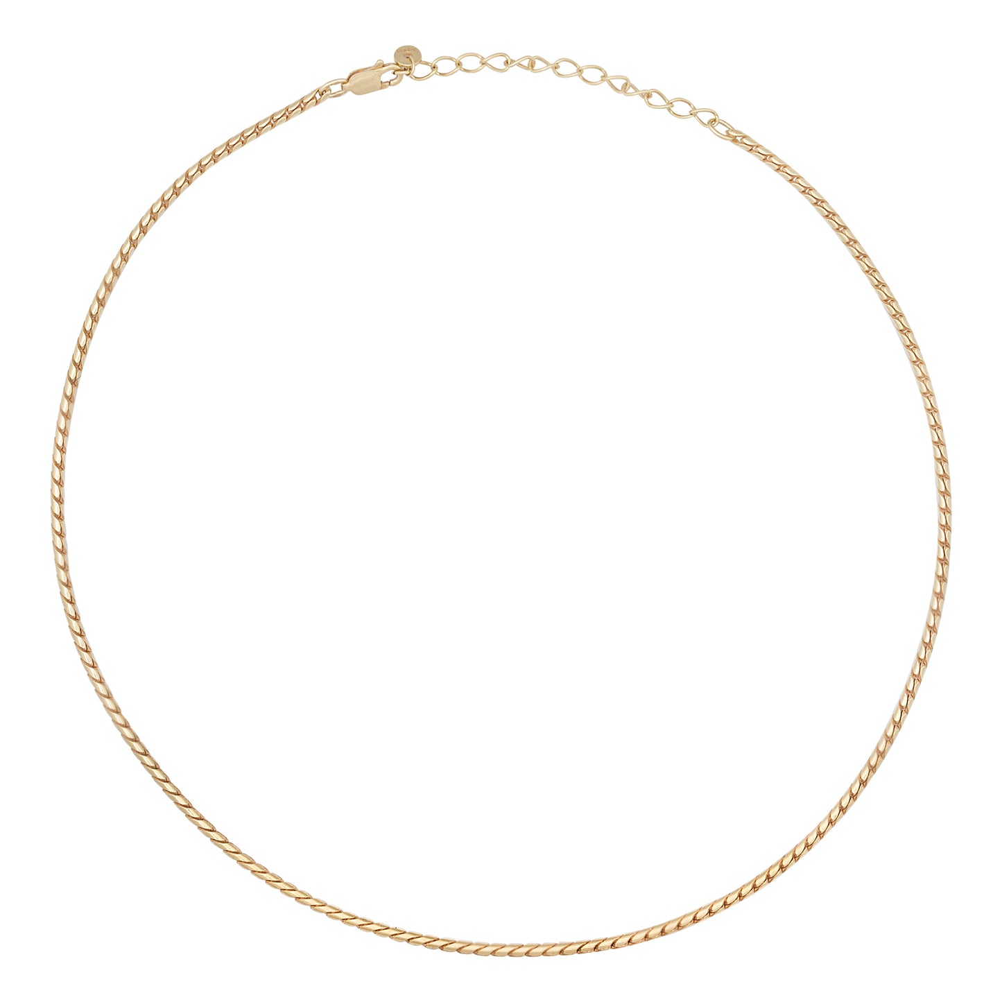 cai Collier Schlangenkette 925/- Sterling Silber vergoldet 45,0cm