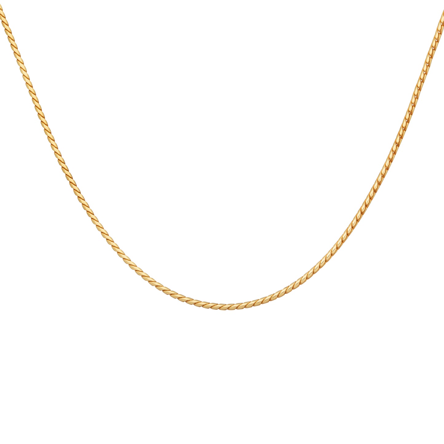 cai Collier Schlangenkette 925/- Sterling Silber vergoldet 45,0cm