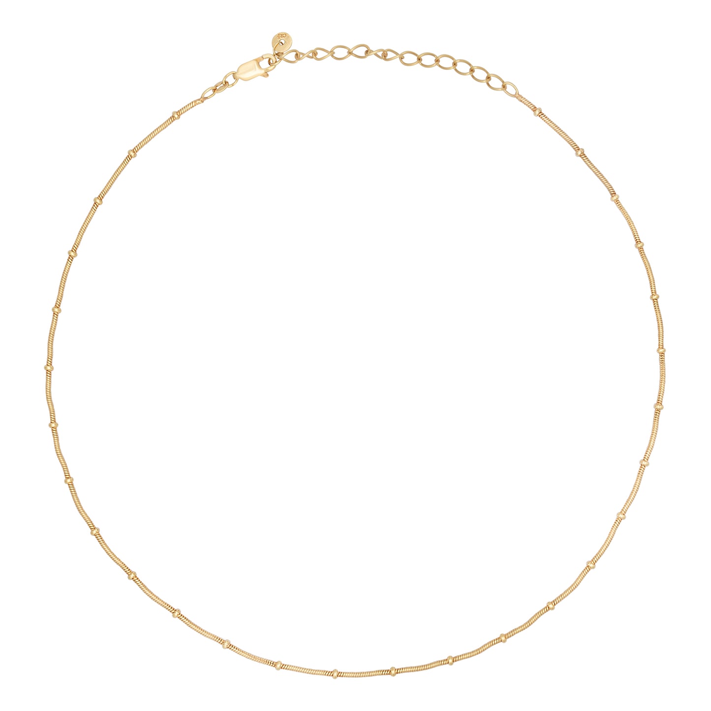 cai Collier Schlangenkette 925/- Sterling Silber vergoldet 43,0cm