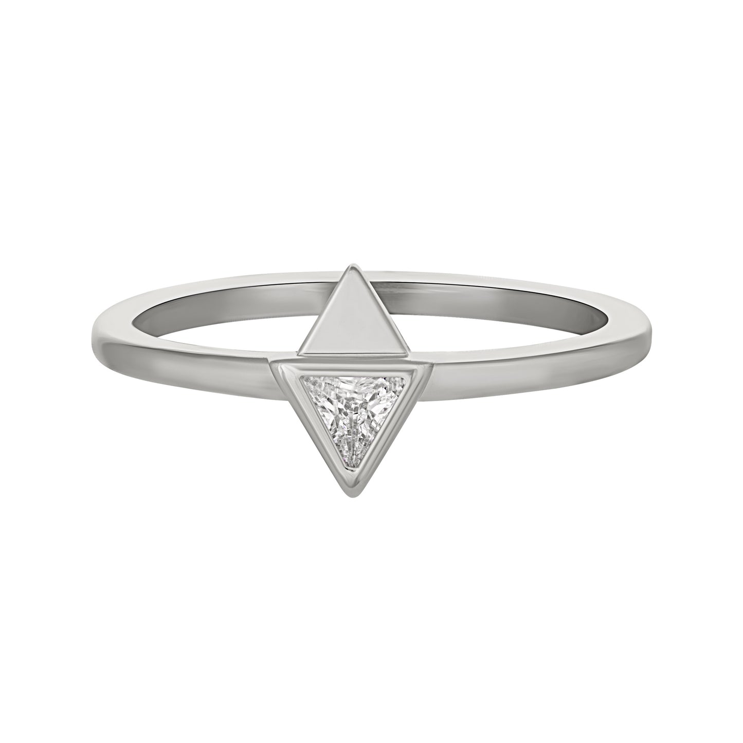 cai Ring 925/- Sterling Silber rhodiniert Zirkonia