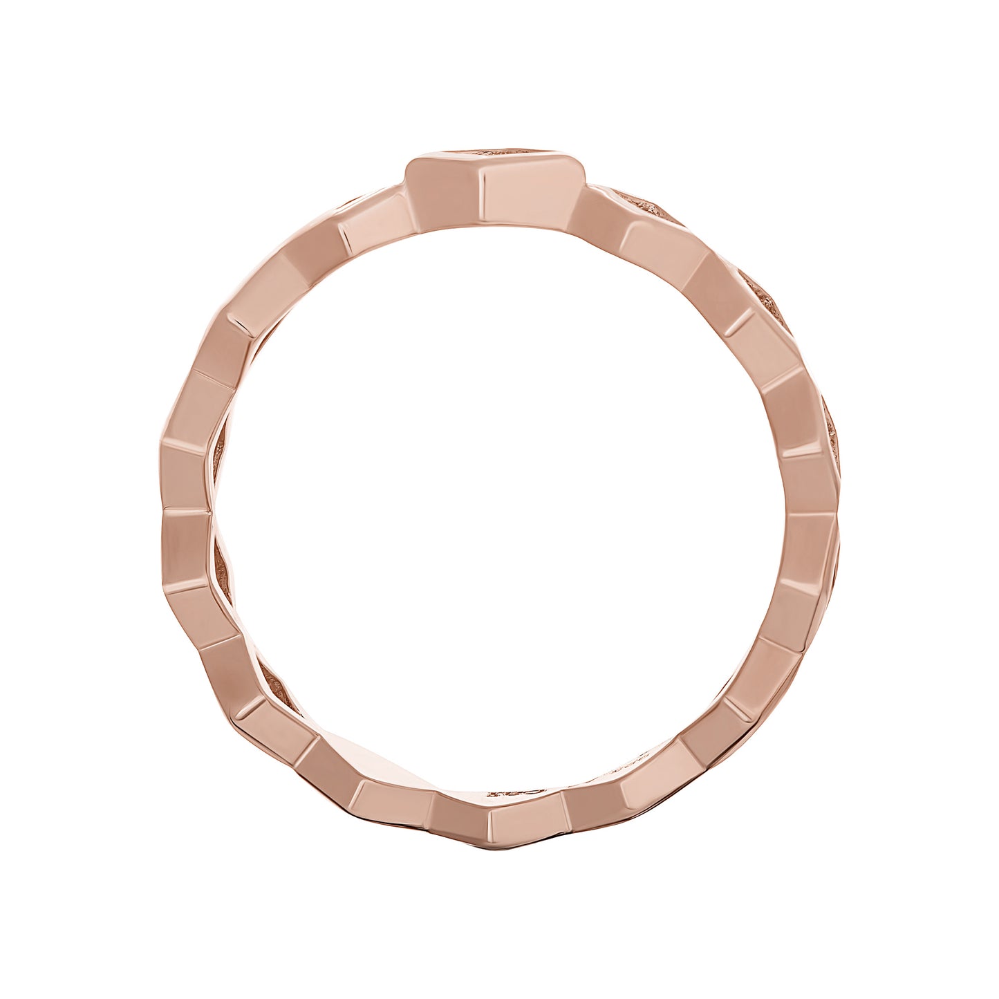 cai Ring 925/- Sterling Silber rotvergoldet Zirkonia