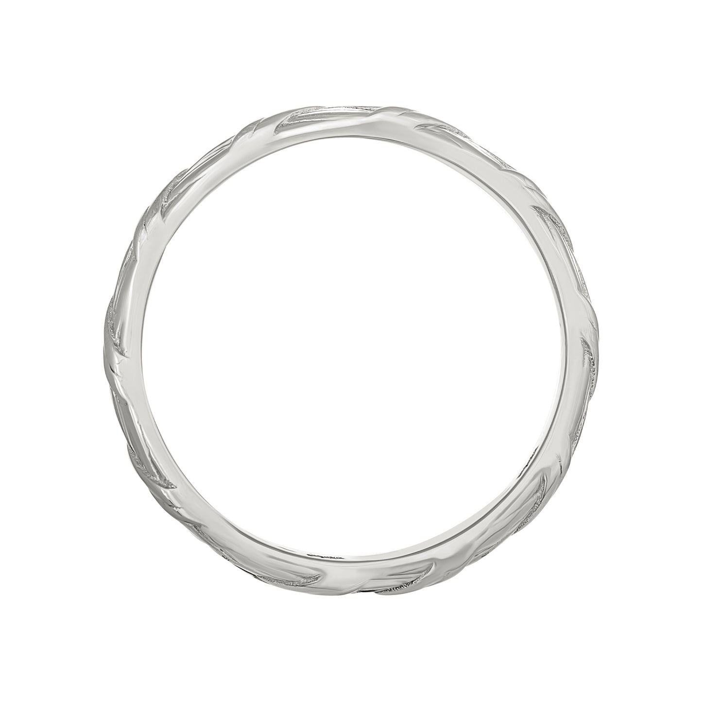 cai Ring 925/- Sterling Silber rhodiniert ohne Stein