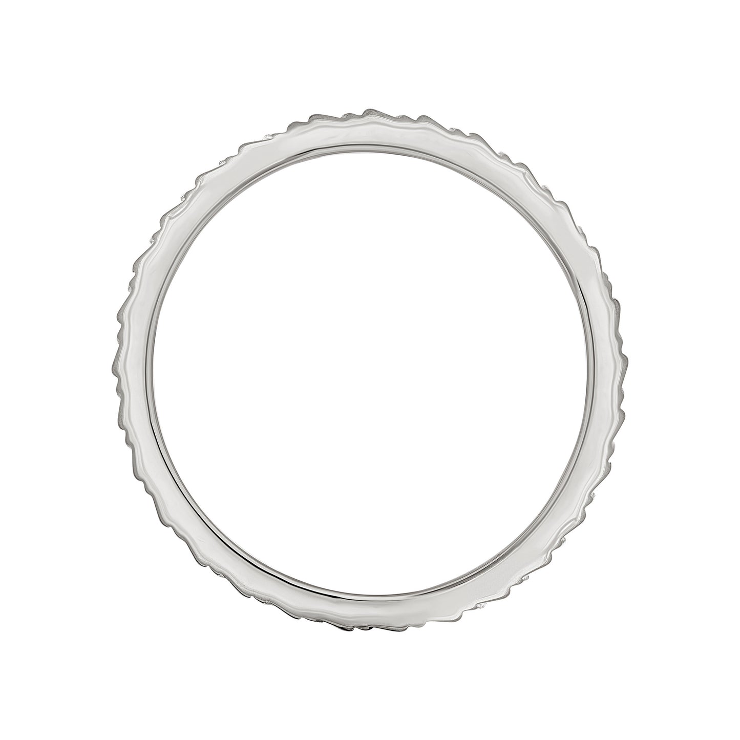 cai Ring 925/- Sterling Silber rhodiniert ohne Stein