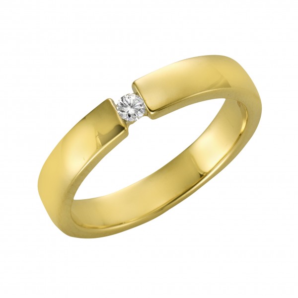Ring 375/- Gold Brillant 0,05ct.