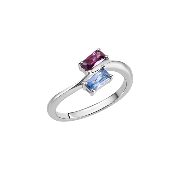 Ring 925/- Sterling Silber rhodiniert Spinell