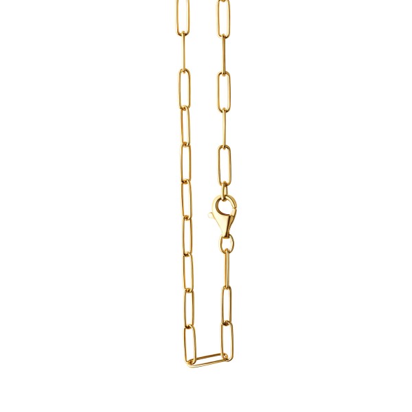 Halskette Gliederkette 925/- Sterling Silber vergoldet 45cm