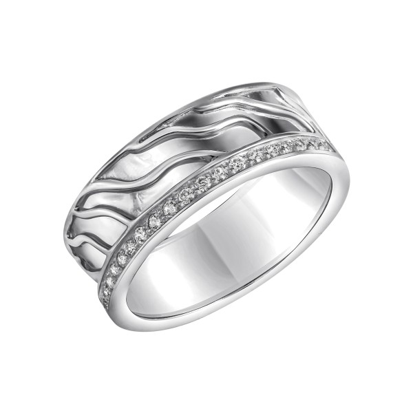 Ring 925/- Sterling Silber rhodiniert Zirkonia