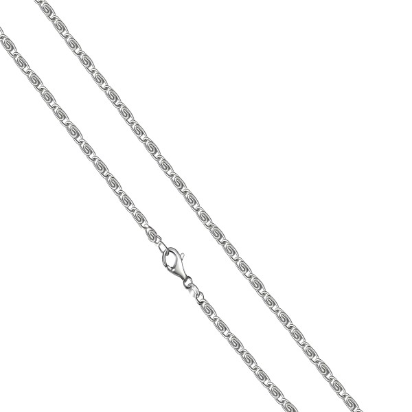 Collier Panzerkette 925/- Sterling Silber versilbert 50cm