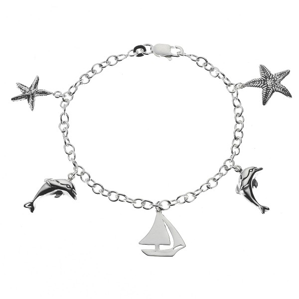 Armband 925/- Sterling Silber rhodiniert 19cm