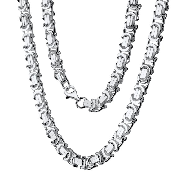 Collier Königskette 925/- Sterling Silber versilbert 60cm