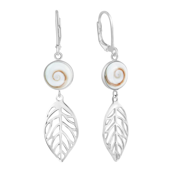 Ohrhänger 925/- Sterling Silber rhodiniert 5,2cm Meeresauge