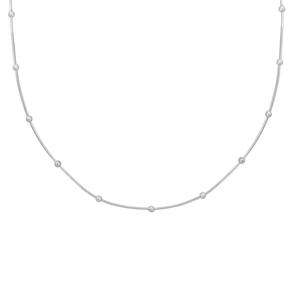 cai women Collier Schlangenkette 925/- Sterling Silber rhodiniert 38+5cm ohne Stein