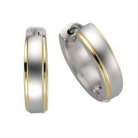 Klappcreolen Edelstahl vergoldet (teil) 1,5cm Klappcreolen Edelstahl vergoldet (teil) 1,5cm