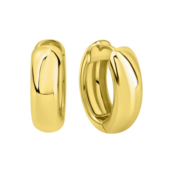 Klappcreolen 925/- Sterling Silber vergoldet 2,0cm ohne