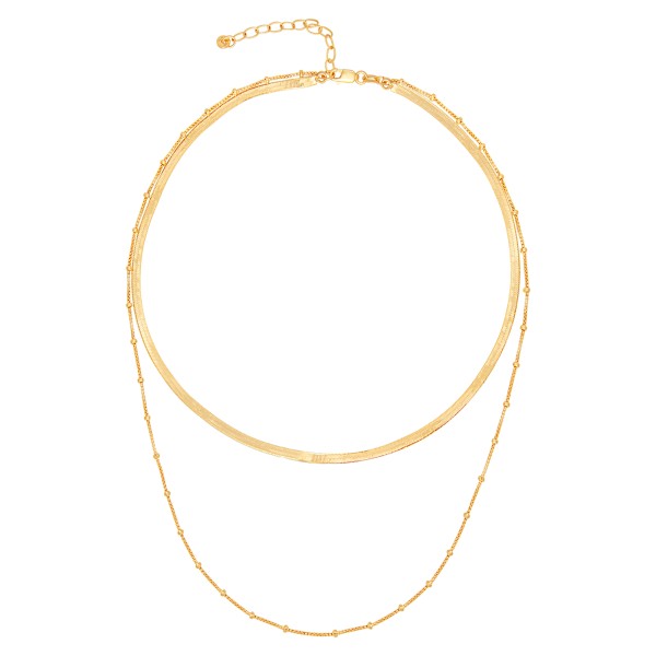 Collier Schlangenkette 925/- Sterling Silber vergoldet 38+5cm