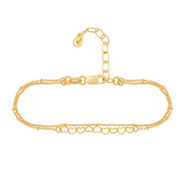 Armband Königskette 925/- Sterling Silber vergoldet 15+4cm