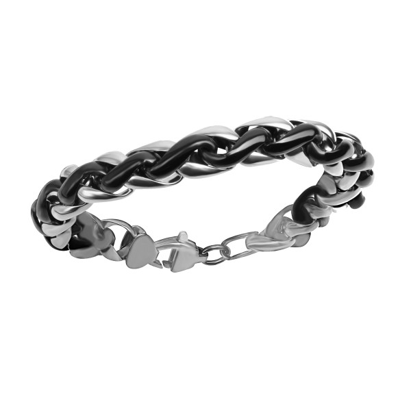 Armband Fantasiekette Edelstahl 23cm