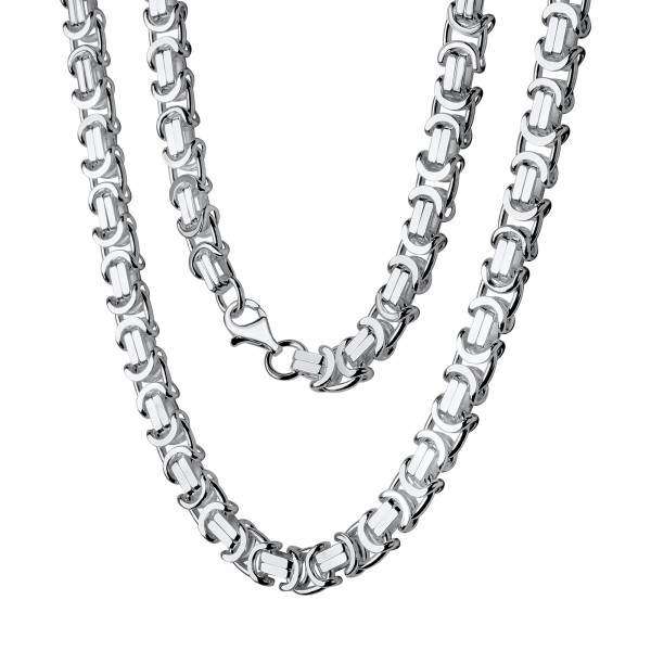 Collier Königskette 925/- Sterling Silber versilbert 50cm